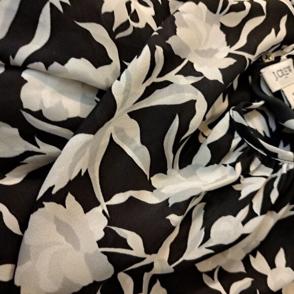 J. Crew Flowy Comfy Long Sleeve Floral Smocked Cuff Blouse - Career Business - M - Picture 9 of 12